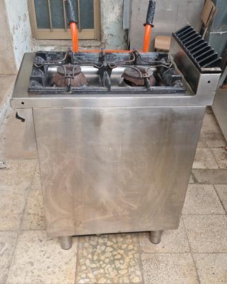 cucina a gas 2 fuochi