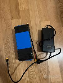 Batteria litio bici elettrica e caricatore