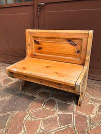 Panca legno tavernetta giardino cassapanca