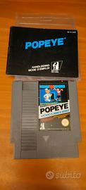 POPEYE Nintendo NES con Libretto