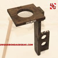 Gogna bondage collo e polsi bdsm in robusto legno