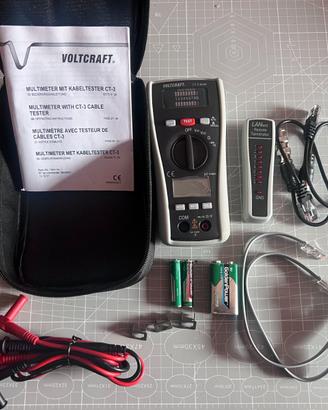 Tester cavi CT-3 DMM VOLTCRAFT + Multimetro