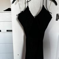 vestito nero brillantinato