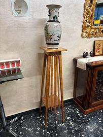 Trespolo reggi vaso piante legno massello