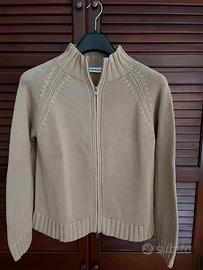 Cardigan in cotone beige