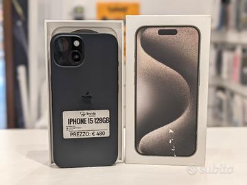 iPhone 15 128GB nero usato garanzia 