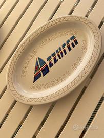 Piatto ceramica sarda "America's cup-Azzurra"