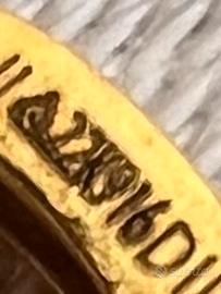 Orecchino singolo in oro 22 carati (916)