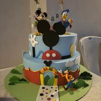 torta topolino in gomma eva 