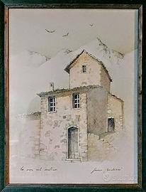 Quadro Paesaggio Invernale cm 33 x 42 