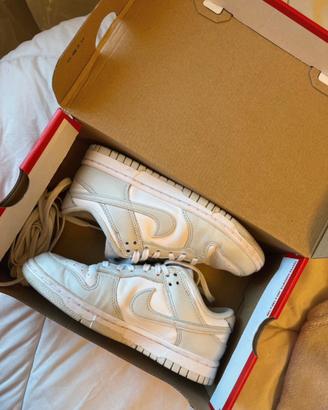 Nike Dunk low white/photon dust-white 35.5 donna