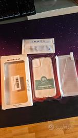 Cover trasparente e 2 vetri temperati phone 11 pro