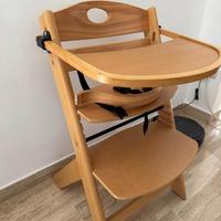 Seggiolone ecolutivo in legno