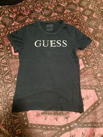 maglietta guess a maniche corte blu taglia M