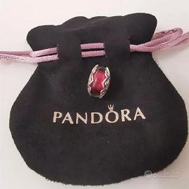 Pandora murano/murrina fucsia cuori