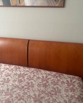 Letto matrimoniale La Falegnami in ciliegio