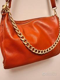 Borsa in pelle fiorentina con catena