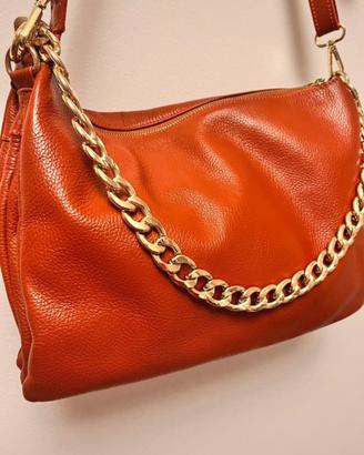 Borsa in pelle fiorentina con catena