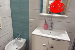 camera con bagno e angolo cottura 