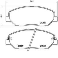Pastiglie freno anteriori BREMBO PRIME nuove