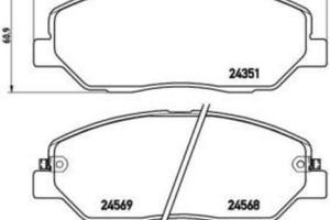 Pastiglie freno anteriori BREMBO PRIME nuove