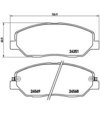 Pastiglie freno anteriori BREMBO PRIME nuove