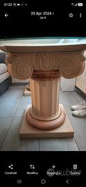 tavola con colonne marmo e piano in veyro
