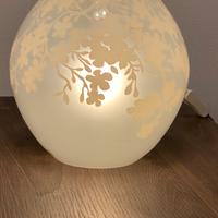 Lampada in vetro decorato