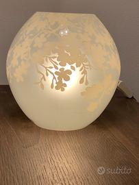 Lampada in vetro decorato