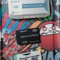 Sony Memory stick duo pro 2Gb + adattatori