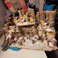 Grande presepe natalizio VILLAGGIO usato