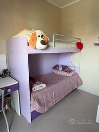 Struttura letto con 3 letti (uno estraibile)
