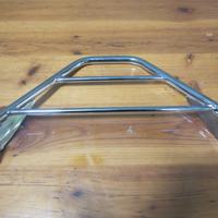 Portapacchi cromato per moto custom 