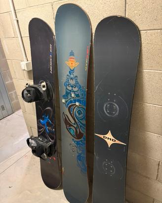 Tavole snowboard 3 pezzi