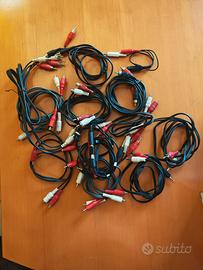 15 Cavi audio stereo RCA audio varie misure stock