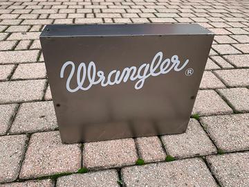 Insegna Wrangler metallo