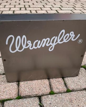 Insegna Wrangler metallo