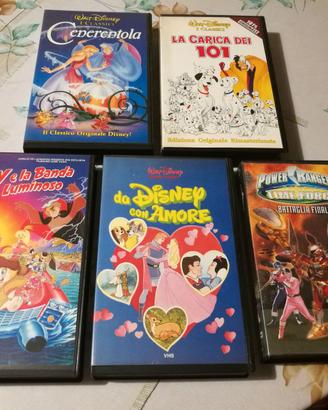 5 VHS originali Disney, Cenerentola, Carica 101..