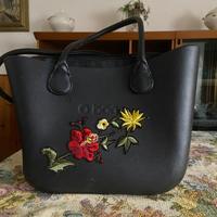 Borsa obag nera fiorita