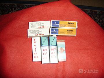 8 valvole varie ef 184 siemenns telefunken e rft