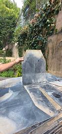Lastre ardesia antiche di recupero da tetto - Roma