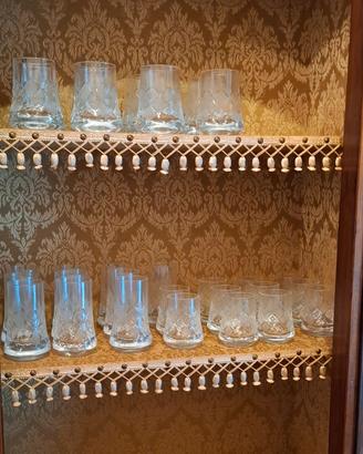 set bicchieri cristallo