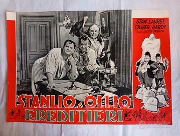 fotobusta, Stanlio e Ollio Ereditieri, originale.