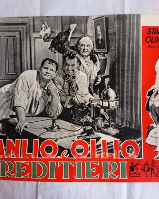 fotobusta, Stanlio e Ollio Ereditieri, originale.