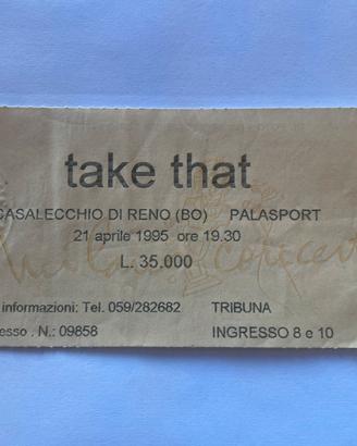 Biglietto Concerto Take That 1995