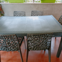Tavolo in resina da giardino