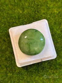 Smeraldo Naturale 20.00 Ct taglio round Cabochon