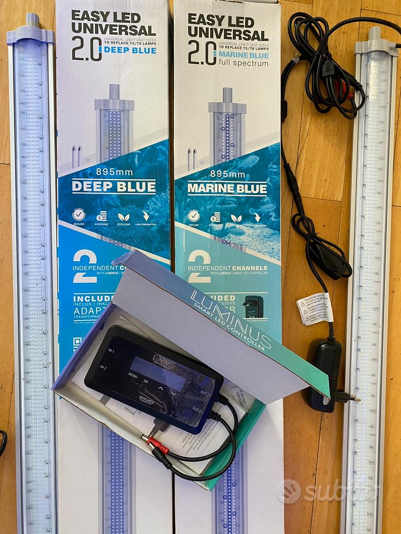 Luce LED Per Acquari EASY UNIVERSAL 2.0 - 895mm, 44W, Blu, Con Supporti Regolabili - Foto 11