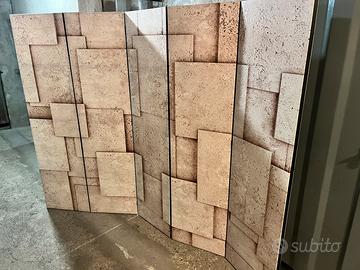 Separè in legno rivestito su entrambi i lati