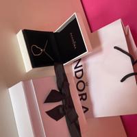 Collanina Pandora con pendente cuore